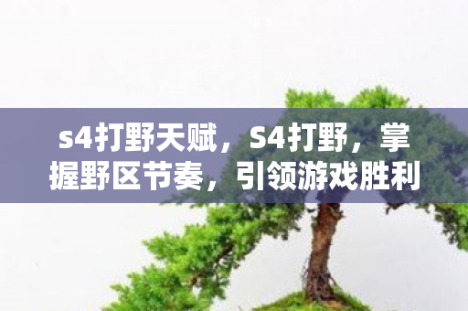 s4打野天赋,S4打野,掌握野区节奏,引领游戏胜利 s4打野天赋,S4打野,掌握野区节奏,引领游戏胜利