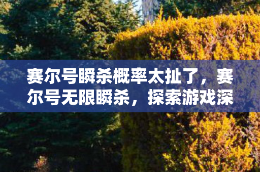 赛尔号瞬杀概率太扯了,赛尔号无限瞬杀,探索游戏深度与策略的新境界 赛尔号瞬杀概率太扯了,赛尔号无限瞬杀,探索游戏深度与策略的新境界