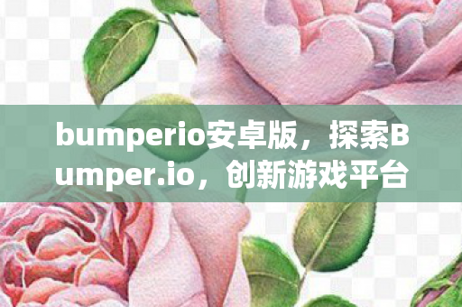 bumperio安卓版，探索Bumper.io，创新游戏平台与用户体验的完美结合