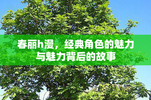 春丽h漫,经典角色的魅力与魅力背后的故事 春丽h漫,经典角色的魅力与魅力背后的故事