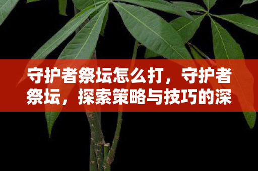 守护者祭坛怎么打,守护者祭坛,探索策略与技巧的深度解析 守护者祭坛怎么打,守护者祭坛,探索策略与技巧的深度解析