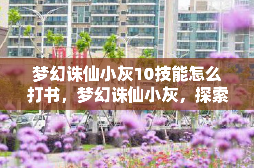 梦幻诛仙小灰10技能怎么打书,梦幻诛仙小灰,探索游戏世界的奇妙之旅 梦幻诛仙小灰10技能怎么打书,梦幻诛仙小灰,探索游戏世界的奇妙之旅