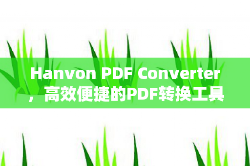 Hanvon PDF Converter,高效便捷的PDF转换工具 Hanvon PDF Converter,高效便捷的PDF转换工具