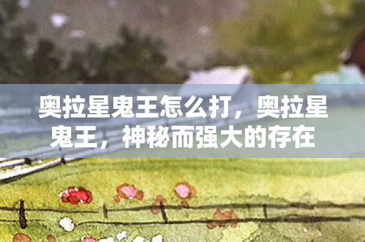 奥拉星鬼王怎么打，奥拉星鬼王，神秘而强大的存在