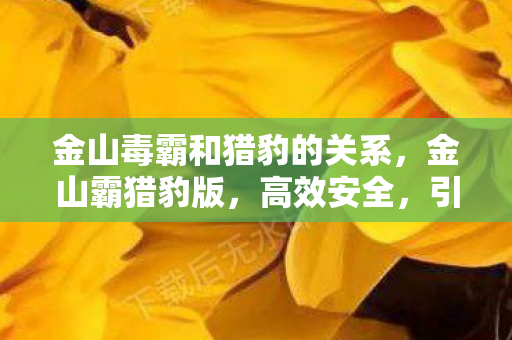 金山毒霸和猎豹的关系,金山霸猎豹版,高效安全,引领办公新风尚 金山毒霸和猎豹的关系,金山霸猎豹版,高效安全,引领办公新风尚