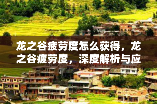 龙之谷疲劳度怎么获得,龙之谷疲劳度,深度解析与应对策略 龙之谷疲劳度怎么获得,龙之谷疲劳度,深度解析与应对策略