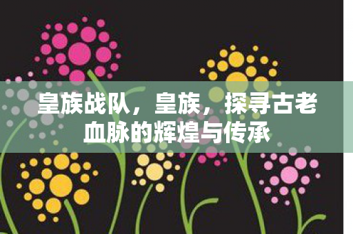 皇族战队,皇族,探寻古老血脉的辉煌与传承 皇族战队,皇族,探寻古老血脉的辉煌与传承