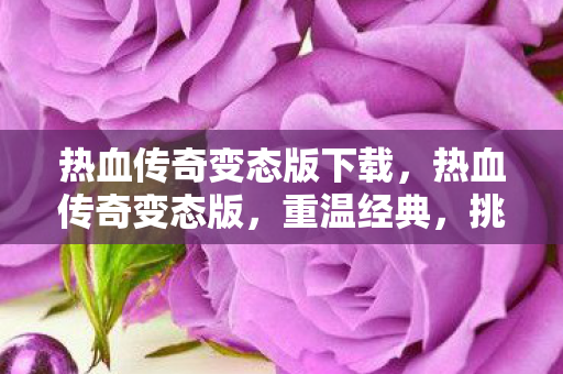 热血传奇变态版下载,热血传奇变态版,重温经典,挑战无限可能 热血传奇变态版下载,热血传奇变态版,重温经典,挑战无限可能