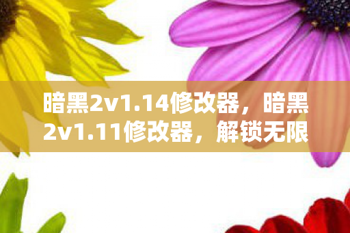 暗黑2v1.14修改器,暗黑2v1.11修改器,解锁无限可能的冒险之旅 暗黑2v1.14修改器,暗黑2v1.11修改器,解锁无限可能的冒险之旅