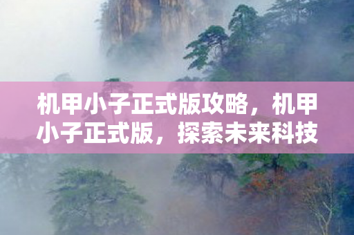 机甲小子正式版攻略,机甲小子正式版,探索未来科技的奇妙之旅 机甲小子正式版攻略,机甲小子正式版,探索未来科技的奇妙之旅