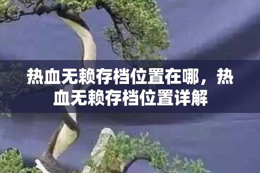 热血无赖存档位置在哪,热血无赖存档位置详解 热血无赖存档位置在哪,热血无赖存档位置详解