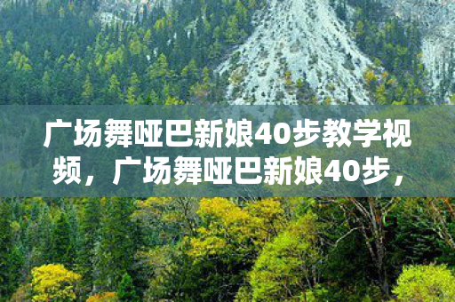 广场舞哑巴新娘40步教学视频,广场舞哑巴新娘40步,舞动生活的艺术 广场舞哑巴新娘40步教学视频,广场舞哑巴新娘40步,舞动生活的艺术