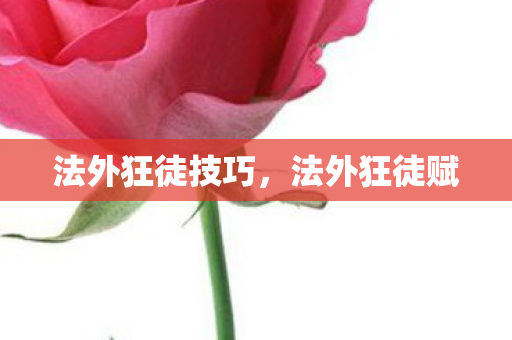 法外狂徒技巧,法外狂徒赋 法外狂徒技巧,法外狂徒赋