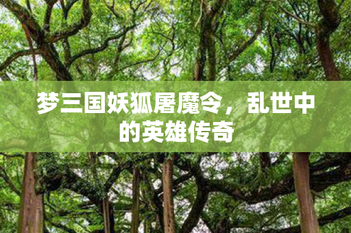 梦三国妖狐屠魔令,乱世中的英雄传奇 梦三国妖狐屠魔令,乱世中的英雄传奇