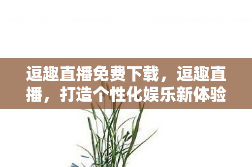 逗趣直播免费下载,逗趣直播,打造个性化娱乐新体验 逗趣直播免费下载,逗趣直播,打造个性化娱乐新体验