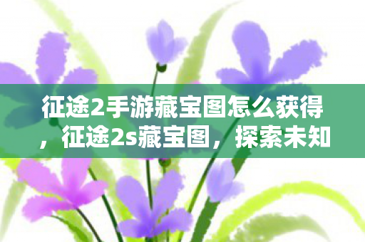 征途2手游藏宝图怎么获得,征途2s藏宝图,探索未知世界的神秘宝藏 征途2手游藏宝图怎么获得,征途2s藏宝图,探索未知世界的神秘宝藏