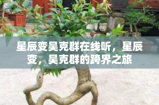 星辰变吴克群在线听,星辰变,吴克群的跨界之旅 星辰变吴克群在线听,星辰变,吴克群的跨界之旅
