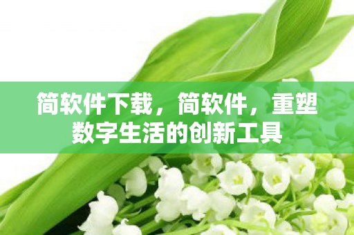 简软件下载,简软件,重塑数字生活的创新工具 简软件下载,简软件,重塑数字生活的创新工具