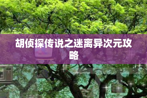 胡侦探传说之迷离异次元攻略