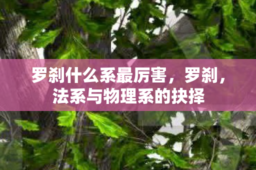 罗刹什么系最厉害,罗刹,法系与物理系的抉择 罗刹什么系最厉害,罗刹,法系与物理系的抉择
