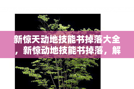 新惊天动地技能书掉落大全,新惊动地技能书掉落,解锁未知,挑战极限 新惊天动地技能书掉落大全,新惊动地技能书掉落,解锁未知,挑战极限