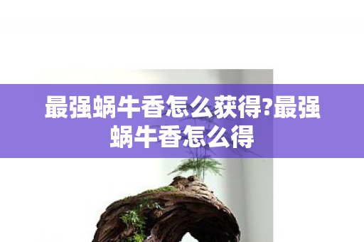最强蜗牛香怎么获得?最强蜗牛香怎么得