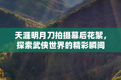 天涯明月刀拍摄幕后花絮，探索武侠世界的精彩瞬间