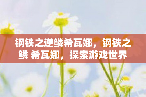 钢铁之逆鳞希瓦娜,钢铁之鳞 希瓦娜,探索游戏世界的无限可能 钢铁之逆鳞希瓦娜,钢铁之鳞 希瓦娜,探索游戏世界的无限可能