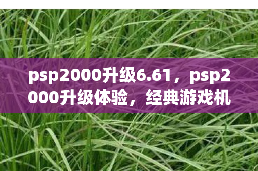 psp2000升级6.61,psp2000升级体验,经典游戏机焕发新生 psp2000升级6.61,psp2000升级体验,经典游戏机焕发新生