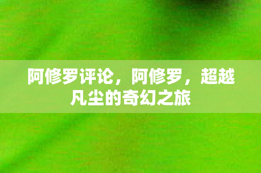 阿修罗评论,阿修罗,超越凡尘的奇幻之旅 阿修罗评论,阿修罗,超越凡尘的奇幻之旅