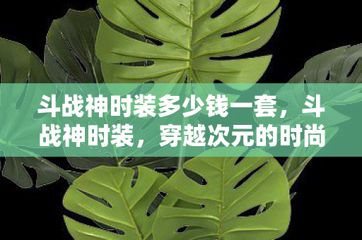 斗战神时装多少钱一套，斗战神时装，穿越次元的时尚盛宴