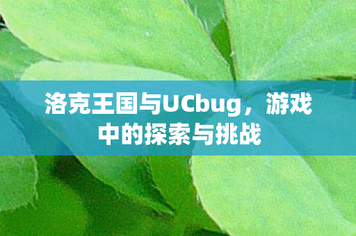洛克王国与UCbug,游戏中的探索与挑战 洛克王国与UCbug,游戏中的探索与挑战