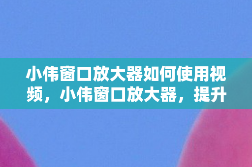 小伟窗口放大器如何使用视频,小伟窗口放大器,提升游戏视野的利器 小伟窗口放大器如何使用视频,小伟窗口放大器,提升游戏视野的利器