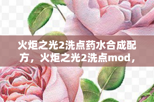 火炬之光2洗点药水合成配方，火炬之光2洗点mod，打造个性化角色新体验