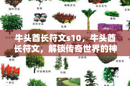 牛头酋长符文s10,牛头酋长符文,解锁传奇世界的神秘钥匙 牛头酋长符文s10,牛头酋长符文,解锁传奇世界的神秘钥匙