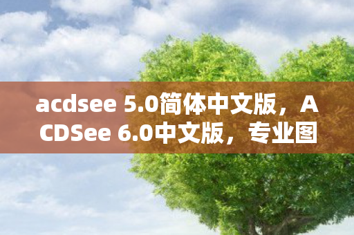 acdsee 5.0简体中文版，ACDSee 6.0中文版，专业图片管理新体验