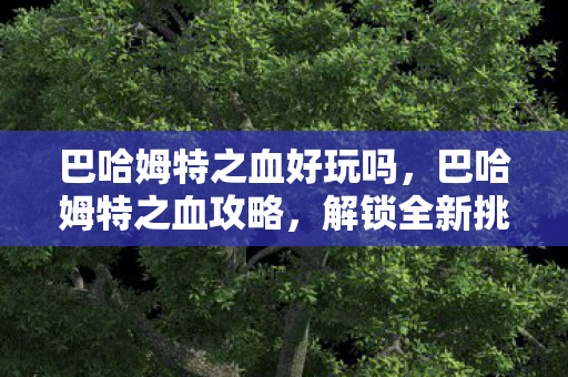巴哈姆特之血好玩吗,巴哈姆特之血攻略,解锁全新挑战与奖励 巴哈姆特之血好玩吗,巴哈姆特之血攻略,解锁全新挑战与奖励
