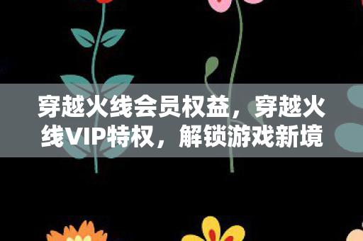 穿越火线会员权益,穿越火线VIP特权,解锁游戏新境界的钥匙 穿越火线会员权益,穿越火线VIP特权,解锁游戏新境界的钥匙
