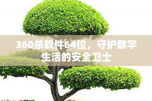 360杀软件64位，守护数字生活的安全卫士