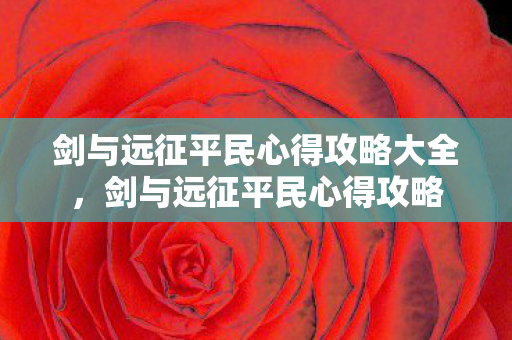 剑与远征平民心得攻略大全,剑与远征平民心得攻略 剑与远征平民心得攻略大全,剑与远征平民心得攻略