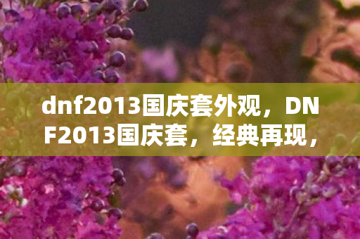 dnf2013国庆套外观,DNF2013国庆套,经典再现,情怀与实力并存 dnf2013国庆套外观,DNF2013国庆套,经典再现,情怀与实力并存