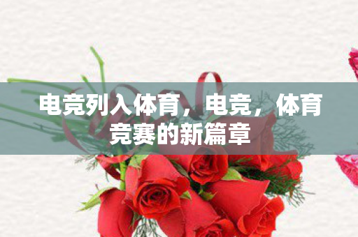 电竞列入体育,电竞,体育竞赛的新篇章 电竞列入体育,电竞,体育竞赛的新篇章