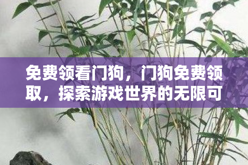 免费领看门狗,门狗免费领取,探索游戏世界的无限可能 免费领看门狗,门狗免费领取,探索游戏世界的无限可能