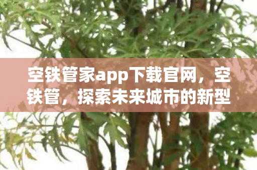 空铁管家app下载官网，空铁管，探索未来城市的新型基础设施