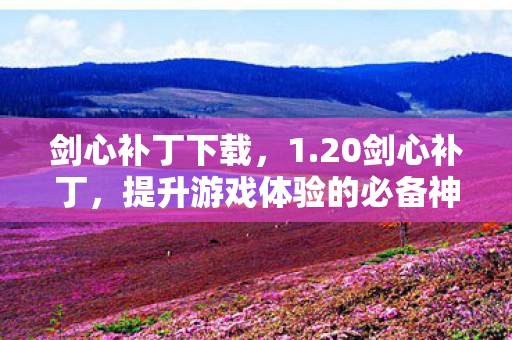 剑心补丁下载,1.20剑心补丁,提升游戏体验的必备神器 剑心补丁下载,1.20剑心补丁,提升游戏体验的必备神器