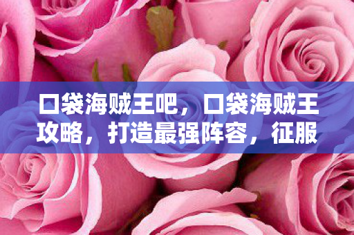 口袋海贼王吧,口袋海贼王攻略,打造最强阵容,征服大海 口袋海贼王吧,口袋海贼王攻略,打造最强阵容,征服大海