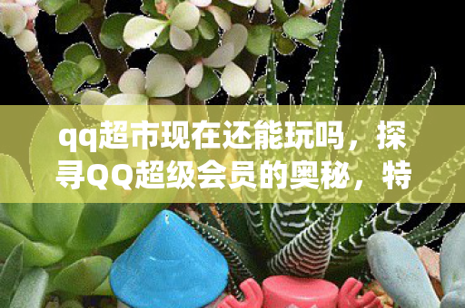 qq超市现在还能玩吗,探寻QQ超级会员的奥秘,特权、功能与用户体验的深度剖析 qq超市现在还能玩吗,探寻QQ超级会员的奥秘,特权、功能与用户体验的深度剖析