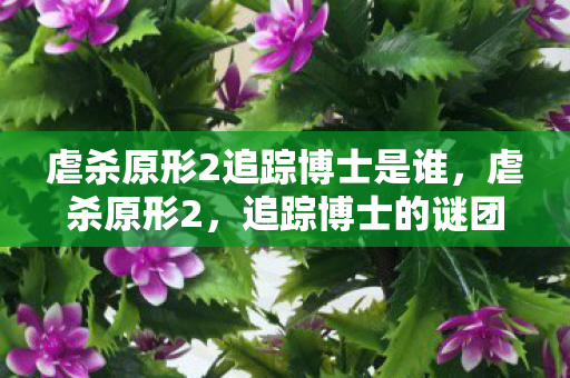 虐杀原形2追踪博士是谁,虐杀原形2,追踪博士的谜团 虐杀原形2追踪博士是谁,虐杀原形2,追踪博士的谜团