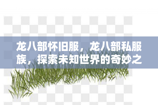 龙八部怀旧服，龙八部私服族，探索未知世界的奇妙之旅
