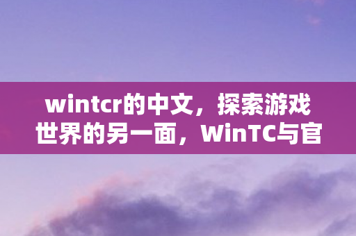 wintcr的中文,探索游戏世界的另一面,WinTC与官方服务器的独特体验对比 wintcr的中文,探索游戏世界的另一面,WinTC与官方服务器的独特体验对比